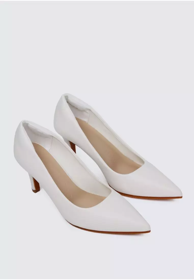 Ashley Comfy Pumps In Off White