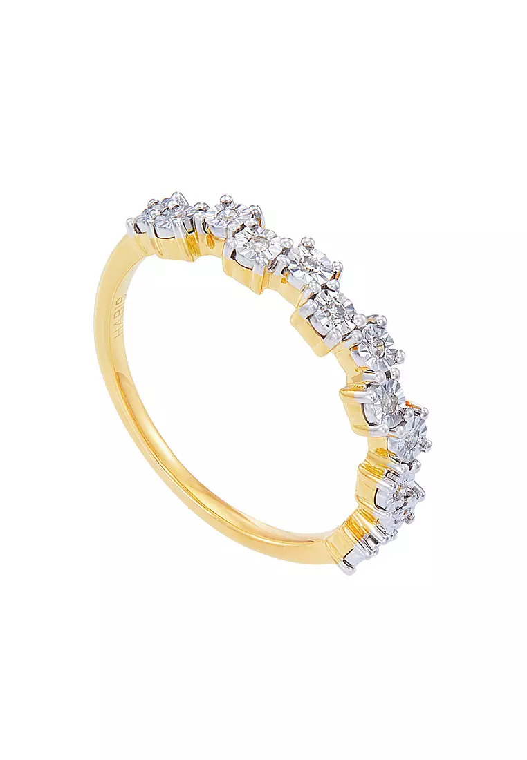 HABIB Round Diamond Ring in 375/9K Yellow Gold 259650321(YG)