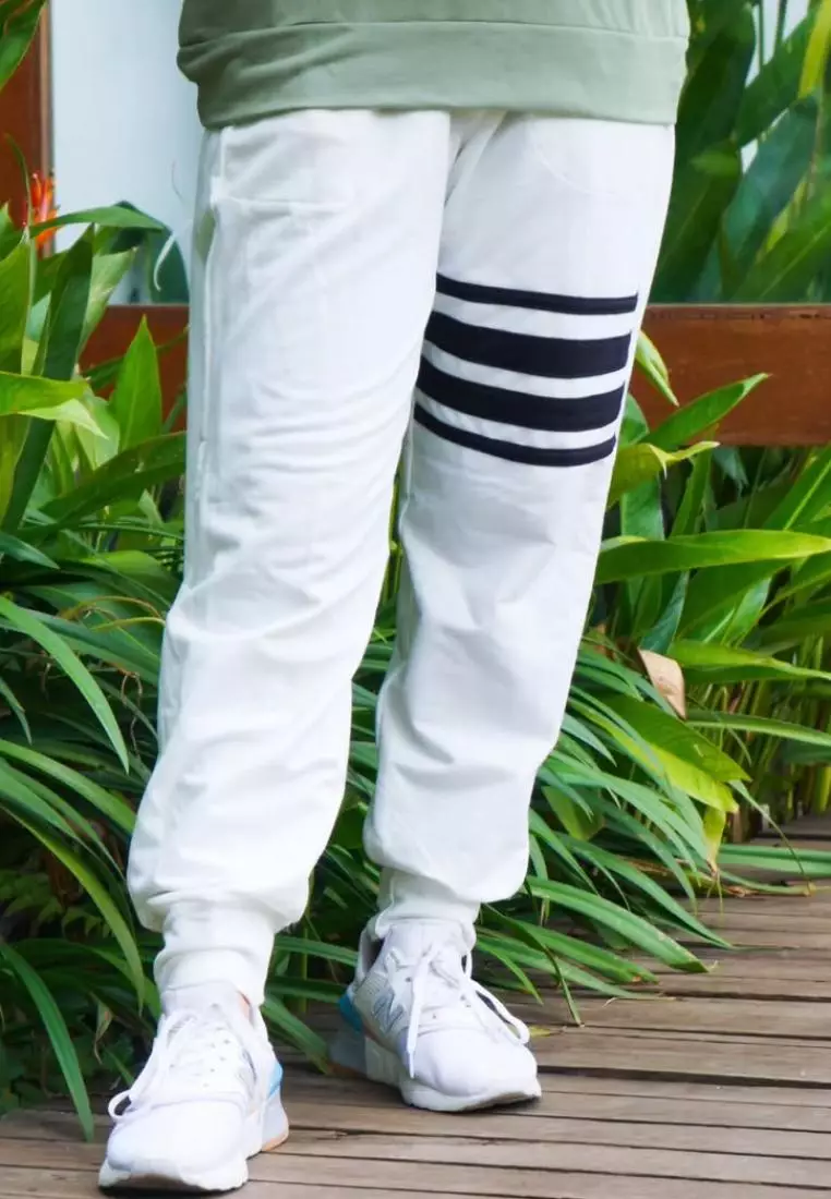 Reza Sporty Set - Setelan Training Olahraga [Mint - Putih]