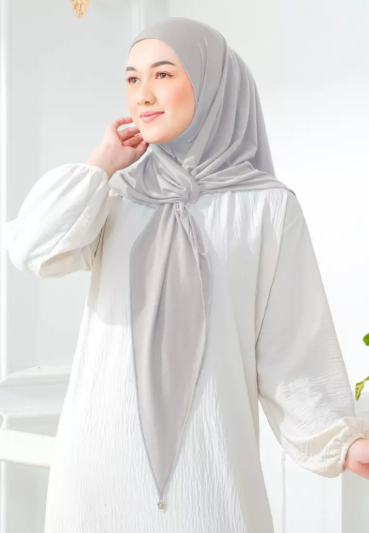 HIJAB INSTAN ZYANA - LIGHT GREY