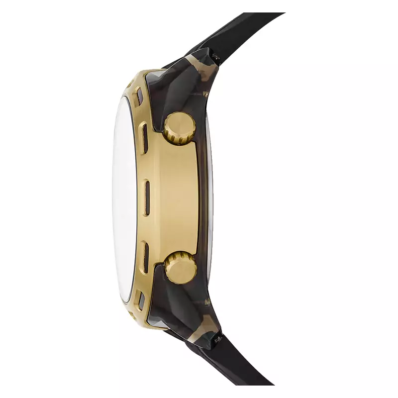 Jam Tangan Pria Diesel Crusher DZ1901 Men Digital Dial Black Rubber Strap