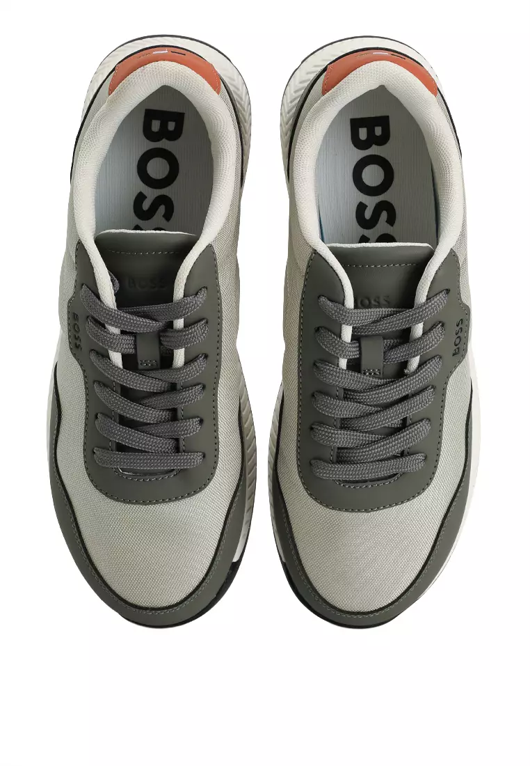 Textured Low Top Trainers - BOSS Mainline