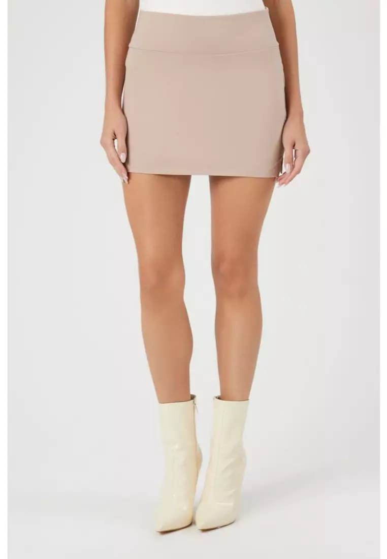Tan mini skirt forever 21 store