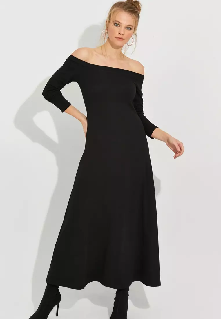 Madonna Collar Midi Dress