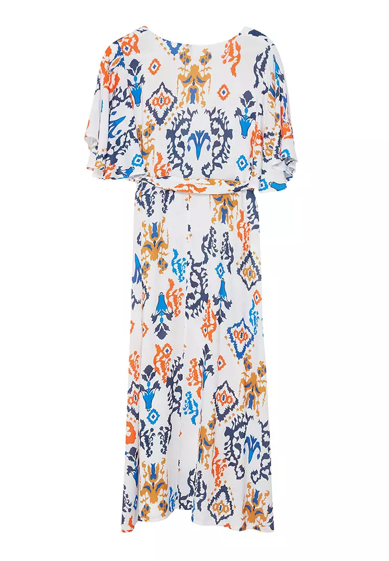 Printed Wrap Dress
