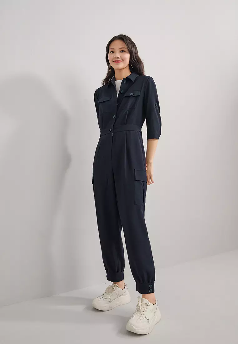 Elbow best sale sleeve jumpsuit