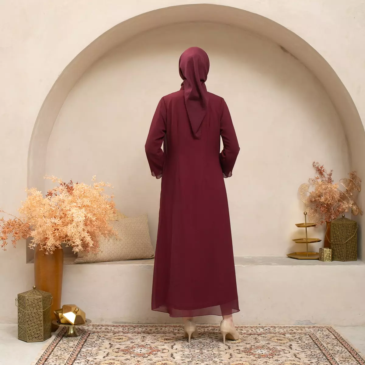 EPC Gamis Audrey - Burgundy - Embroidery Collection