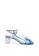 House of Avenues blue Ladies Satin Goldfish Bow Ankle Strap Sandal 5617 Blue C5D8DSHF07FBDCGS_1