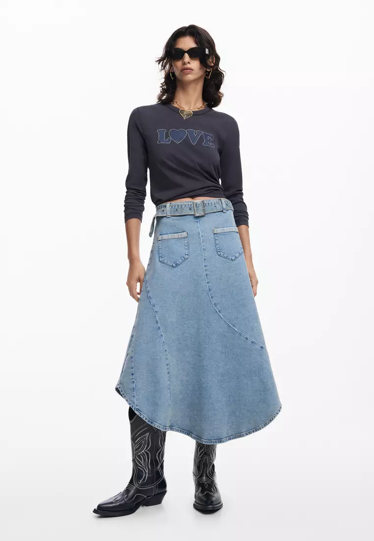 Desigual Woman I Love Desigual T-shirt.