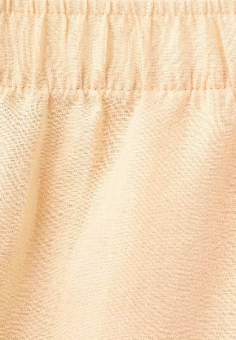 Straight Linen Trousers