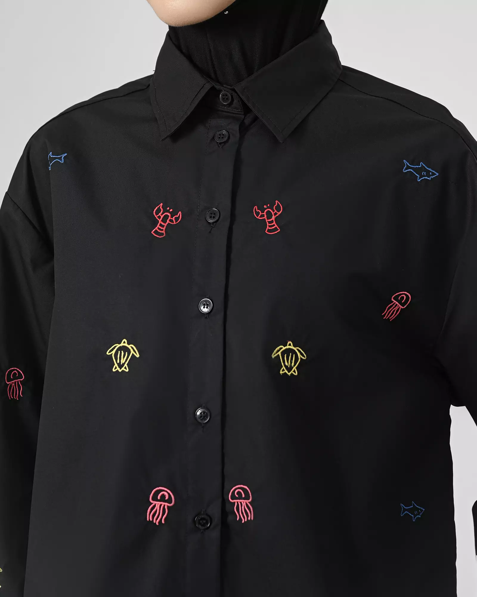 Geulis.id COVE SHIRT - BLACK