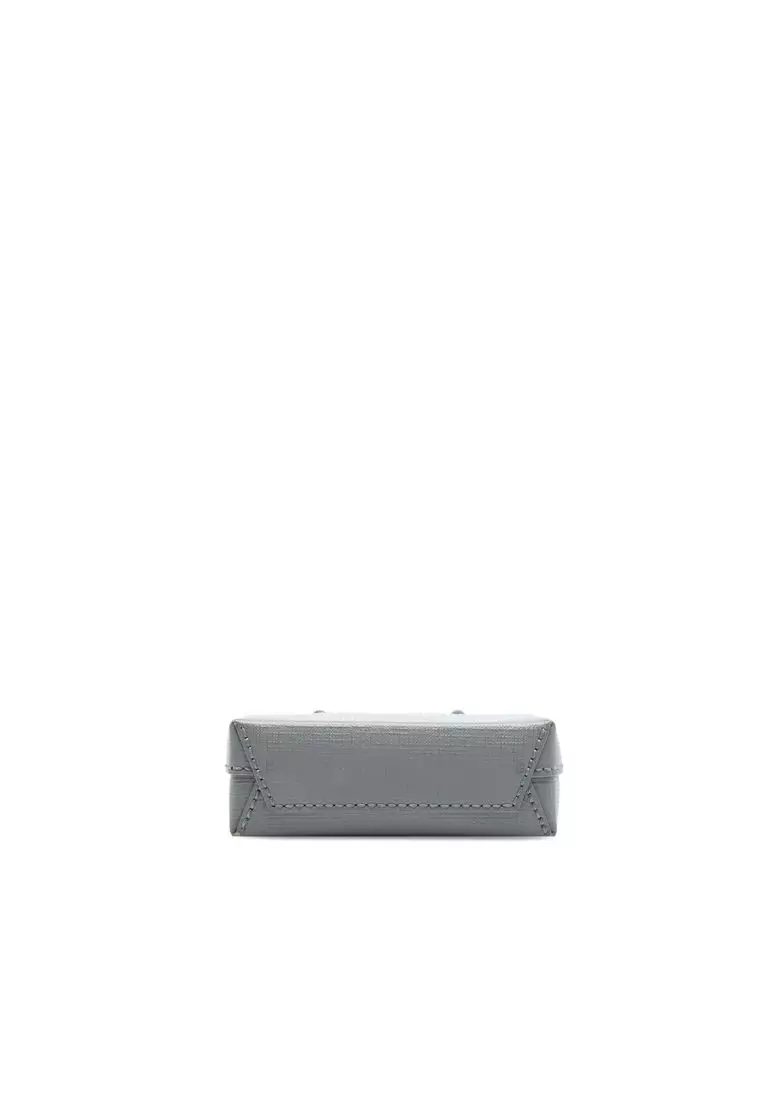 Pre-Loved Balenciaga Mini Calfskin Logo Shopping Phone Holder