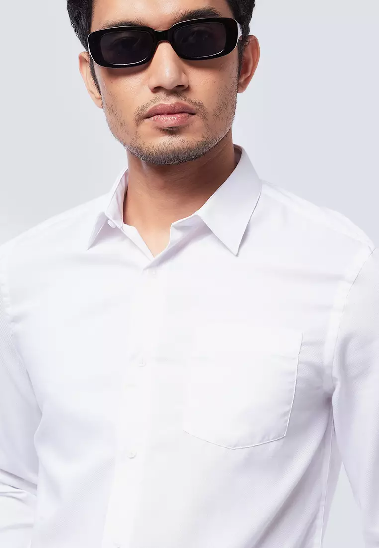 Textured Long Sleeve Shirt