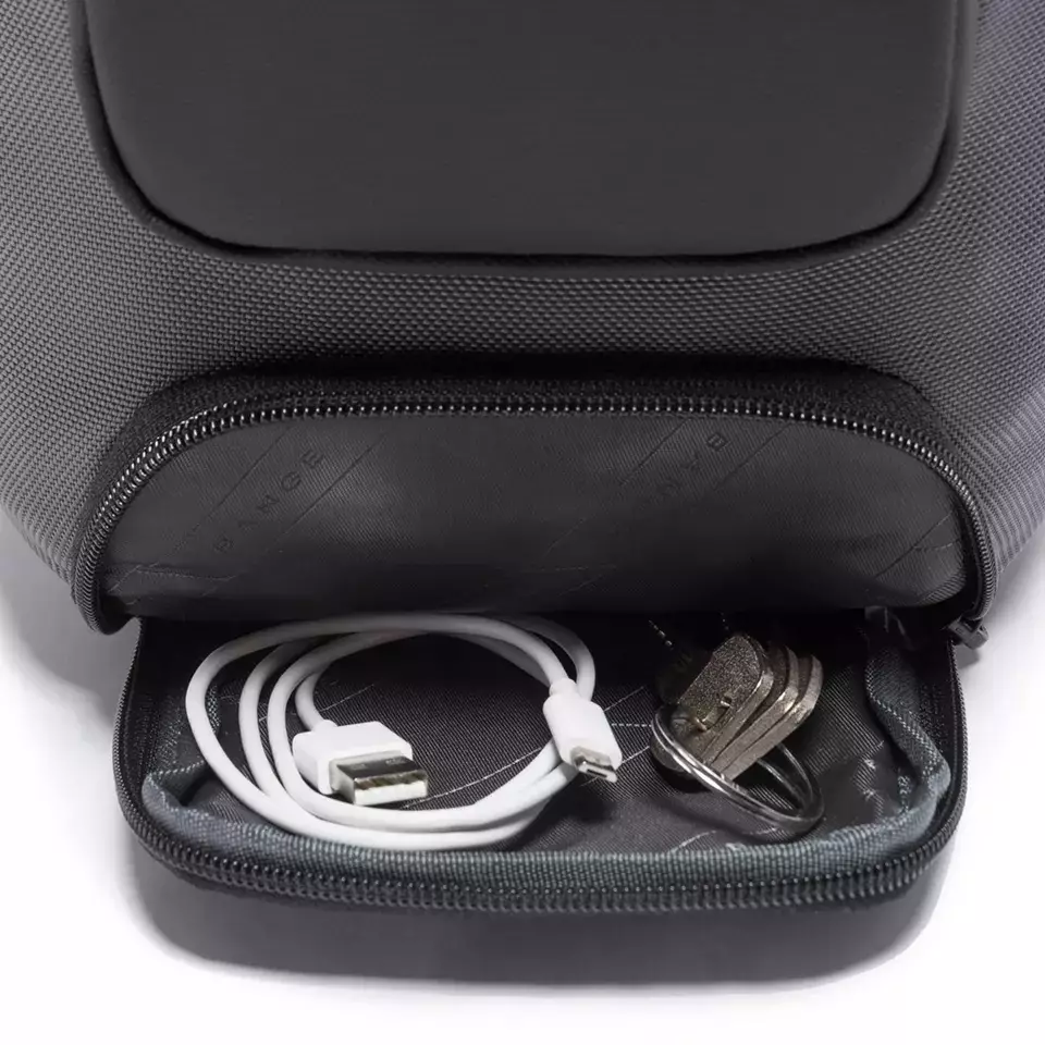 Bange BG7086 Tas Selempang Sling Bag Pria - BLACK GREY