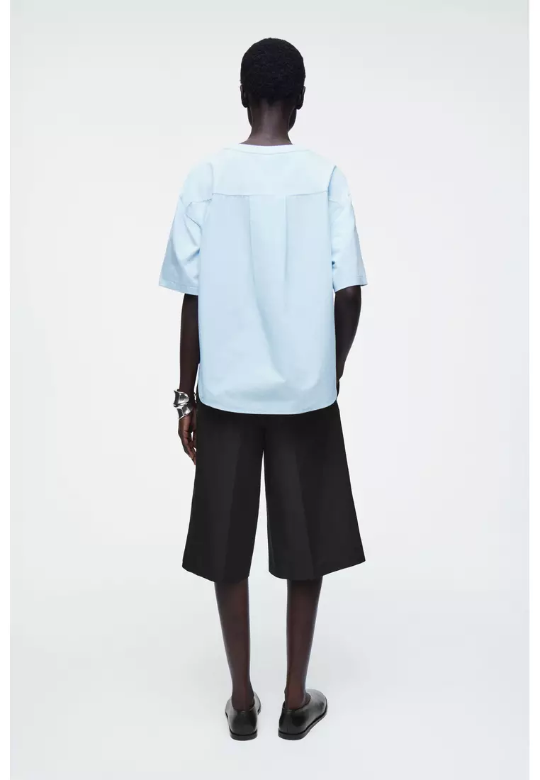 Buy COS CONTRAST-PANEL T-SHIRT 2025 Online | ZALORA
