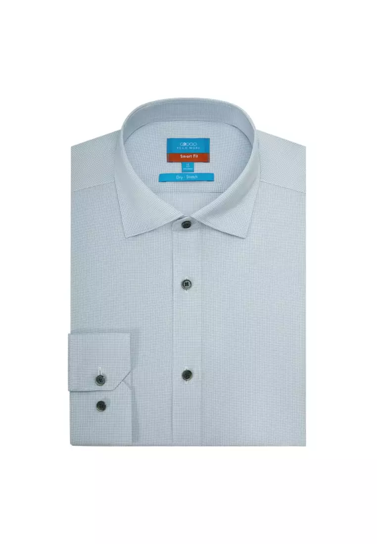 Non-Iron Dry Stretch Smart Fit Check Shirt