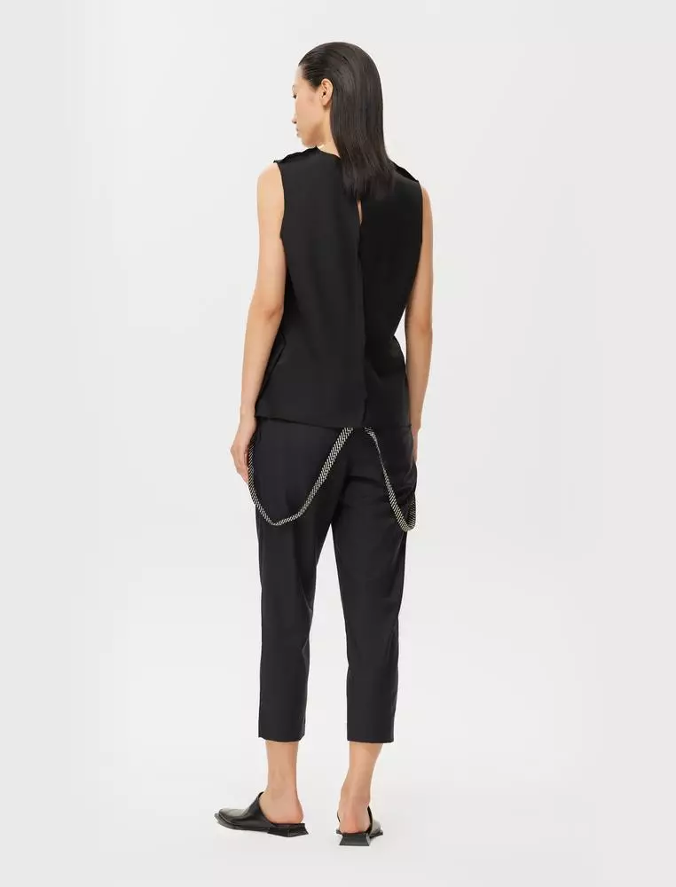 Ankle-Length Straight Leg Pants