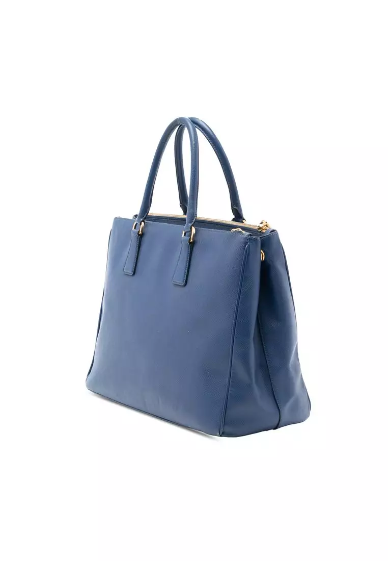 Pre-Loved Prada Large Saffiano Lux Galleria Double Zip Tote