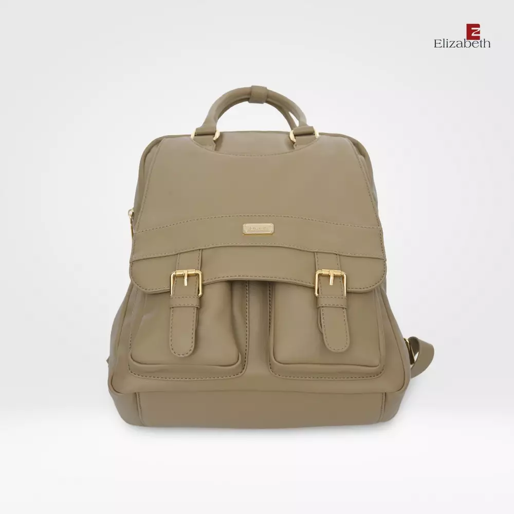 Tas Ransel Wanita Elizabeth Backpack 0055-6194 Light Khaki