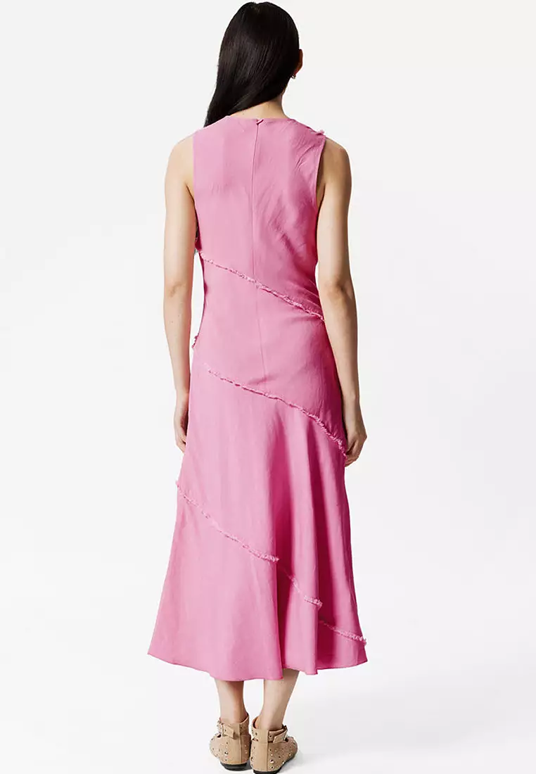 Sleeveless A-Line Midi Dress