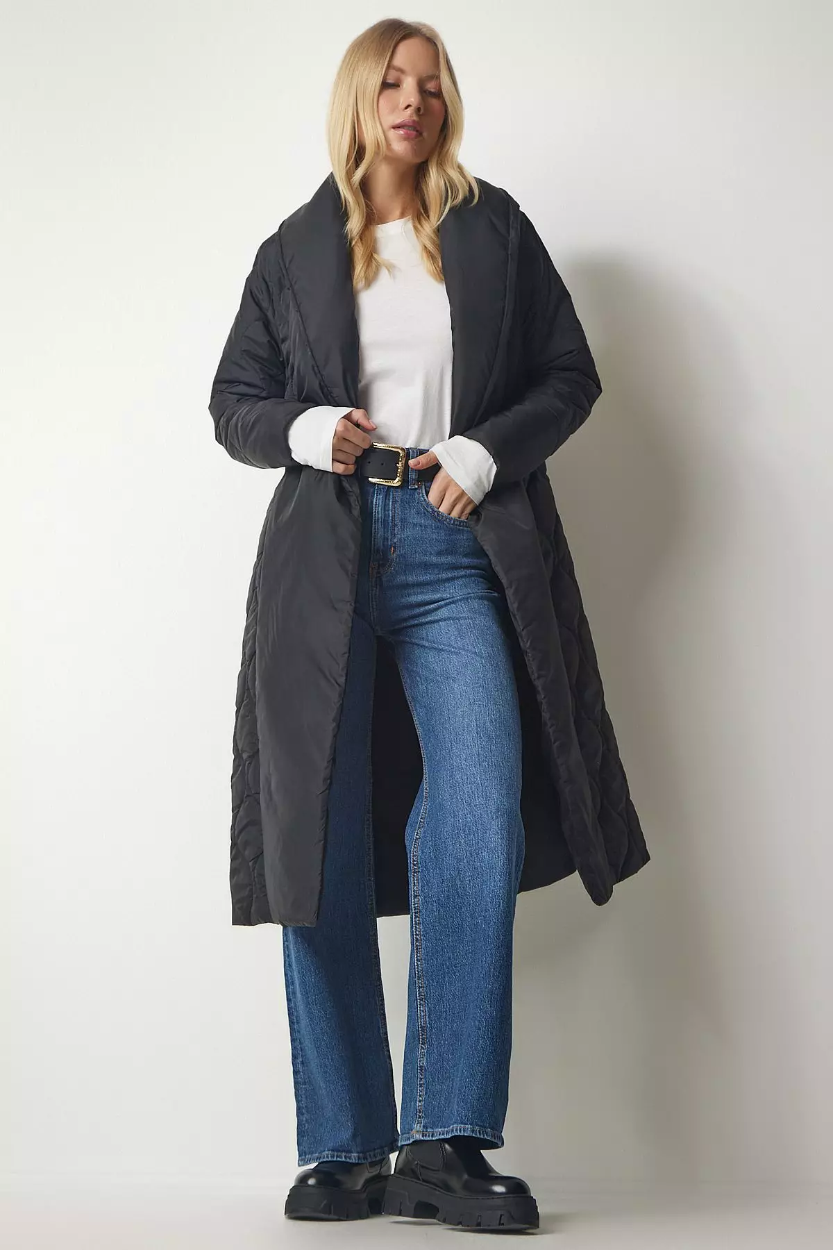 Buy Happiness Istanbul Belted Quilted Coat 2024 Online ZALORA