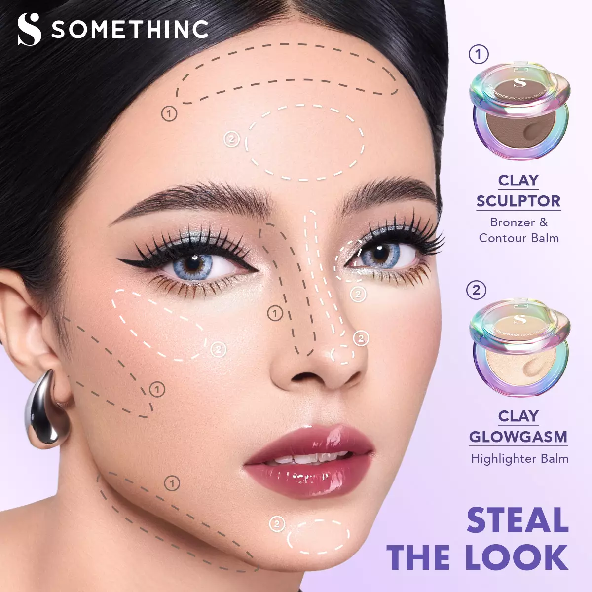 SOMETHINC Clay Sculptor Bronzer & Contour Balm - Pow!