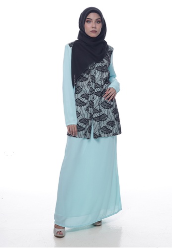 Baju Kurung Lawra from Denai Boutique in Blue