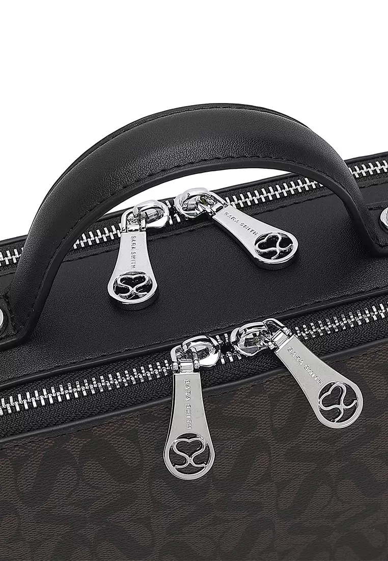 Women's Top Handle Bag / Sling Bag / Crossbody Bag / Shoulder Bag (Tas Tangan Wanita / Tas Selempang Wanita / Tas Bahu Wanita) - Hitam