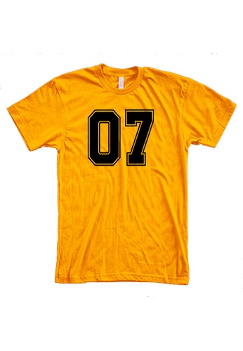 MRL Prints yellow Number Shirt 07 T-Shirt Customized Jersey FF145AA753272CGS_1