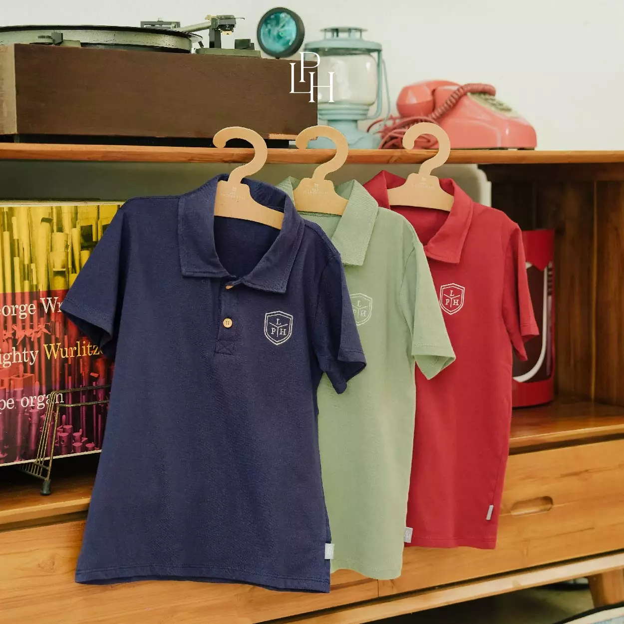 Little Palmerhaus - Theo Boy Top (Kaos Polo Anak Laki-laki) Hedge Green