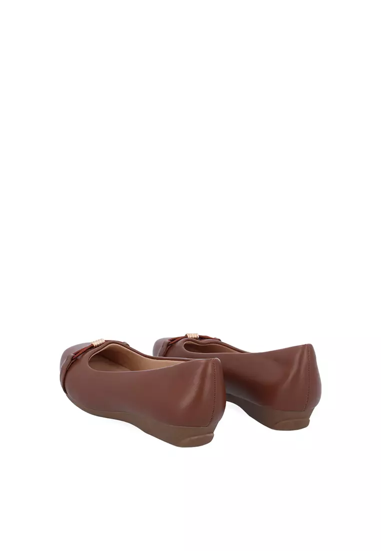 Dark Brown Lila Bow Pumps