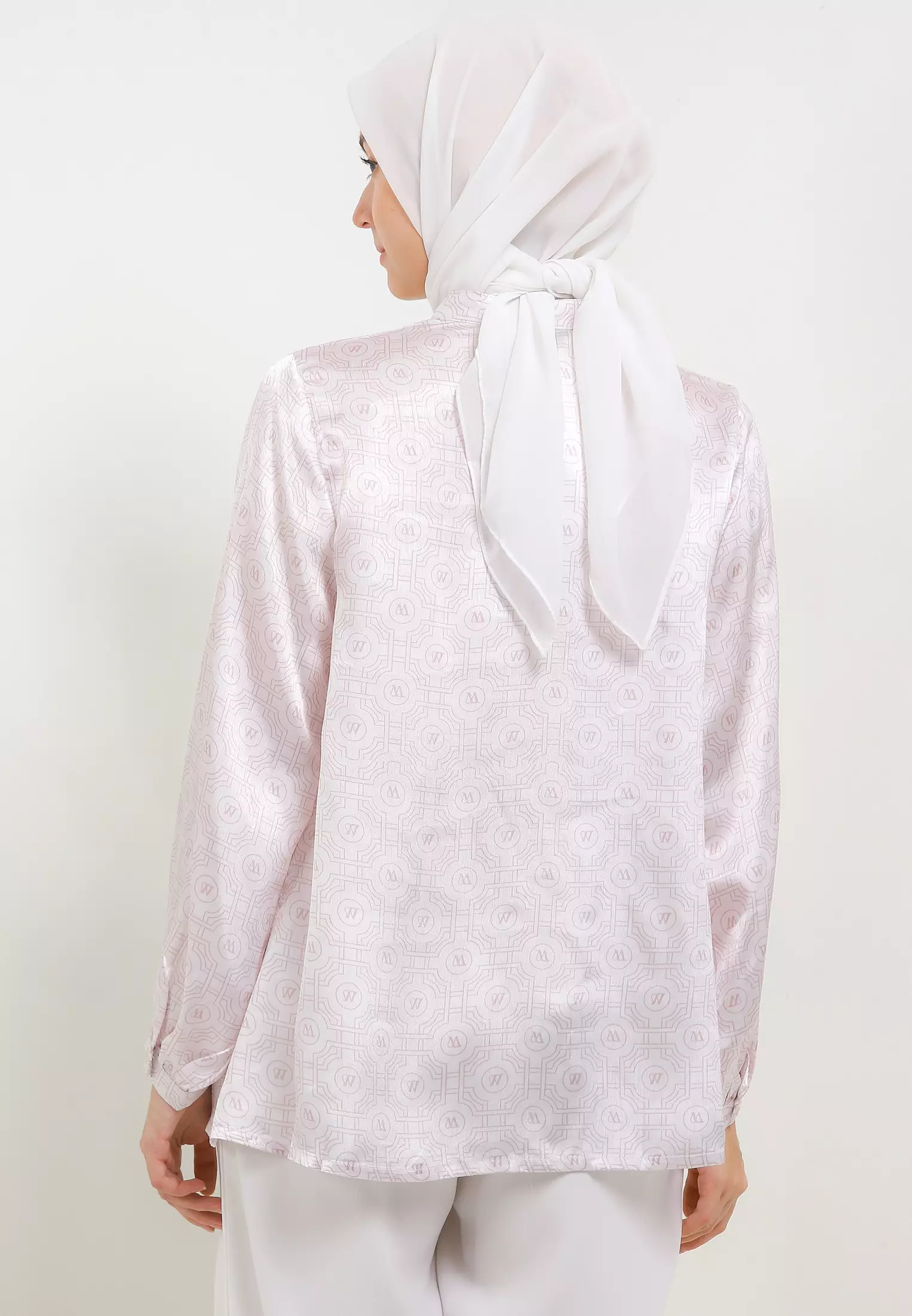 MFMW Lexxa Atasan Blouse Satin Dusty Pink