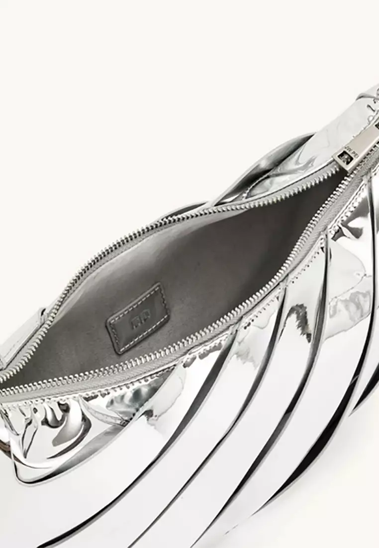 Jana Hollow Out Shoulder Bag - Silver