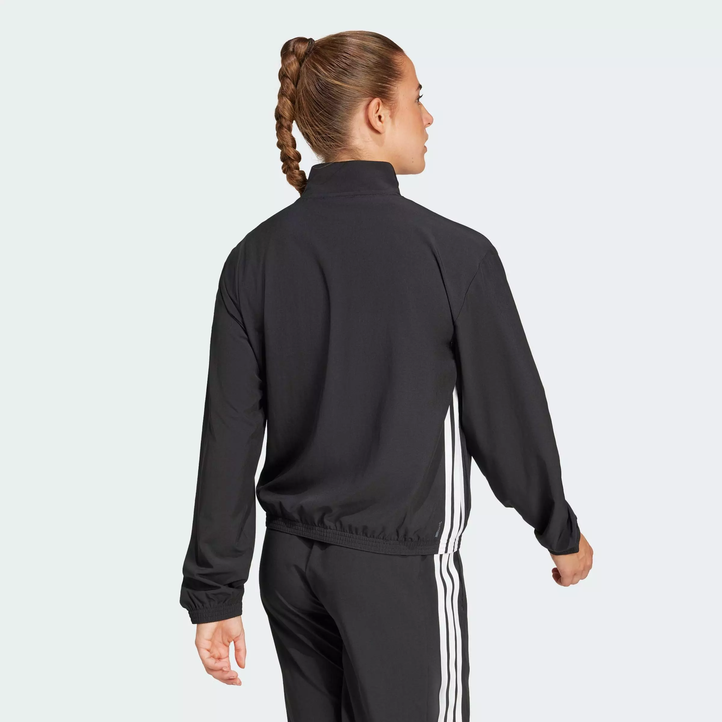 Gym & Training Train Essentials 3-Stripes Woven Warm-Up Jacket Women Black JD6539