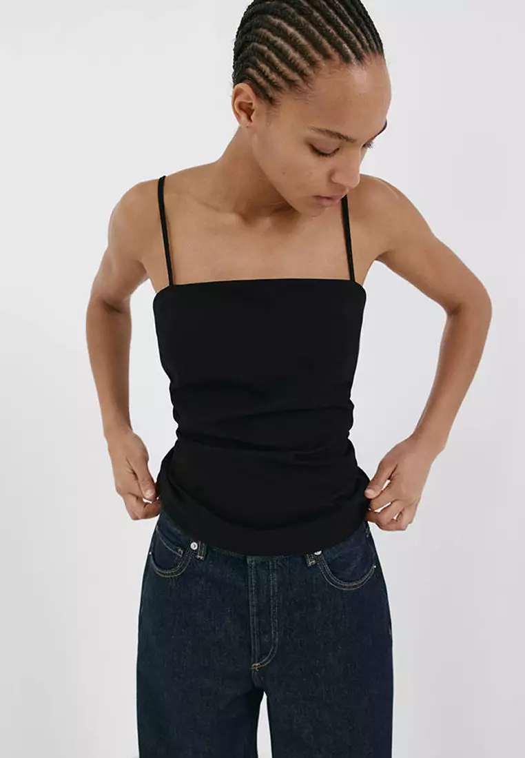 Draped Strap Top