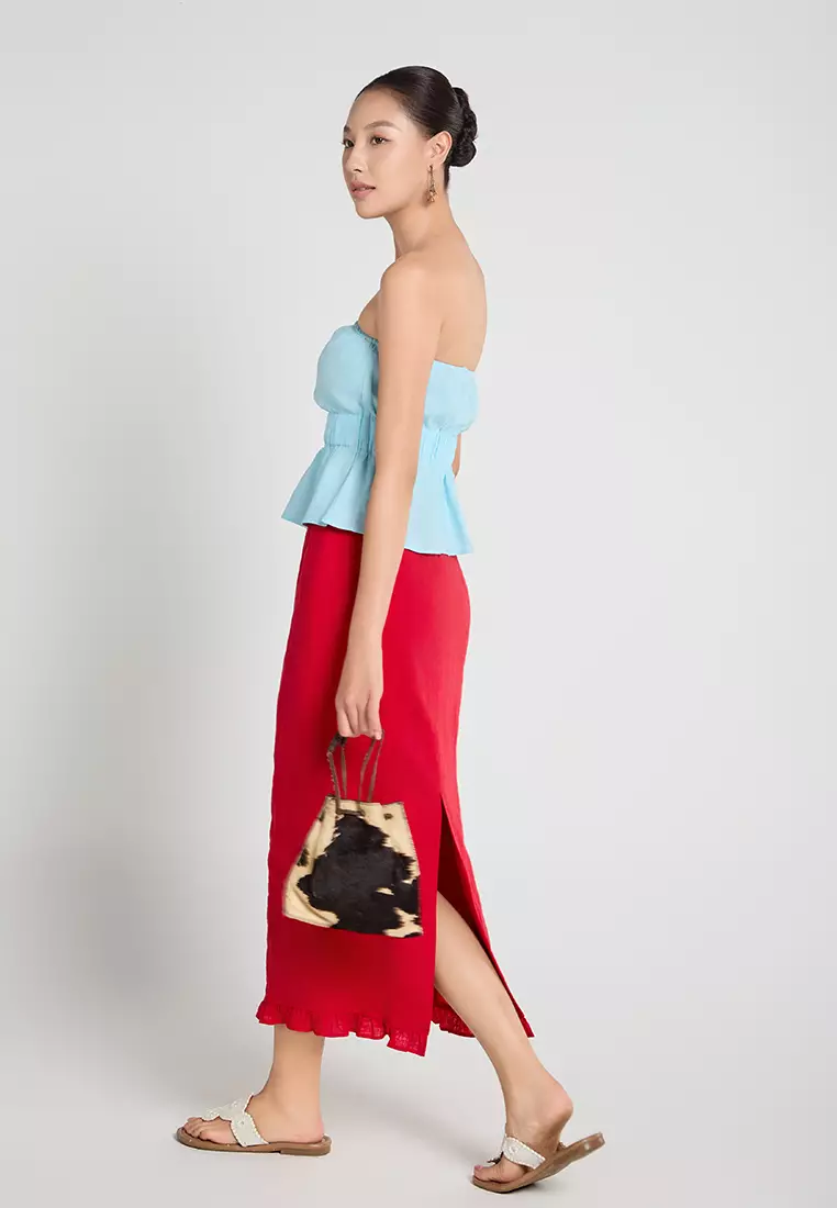 Linen Bustier Top