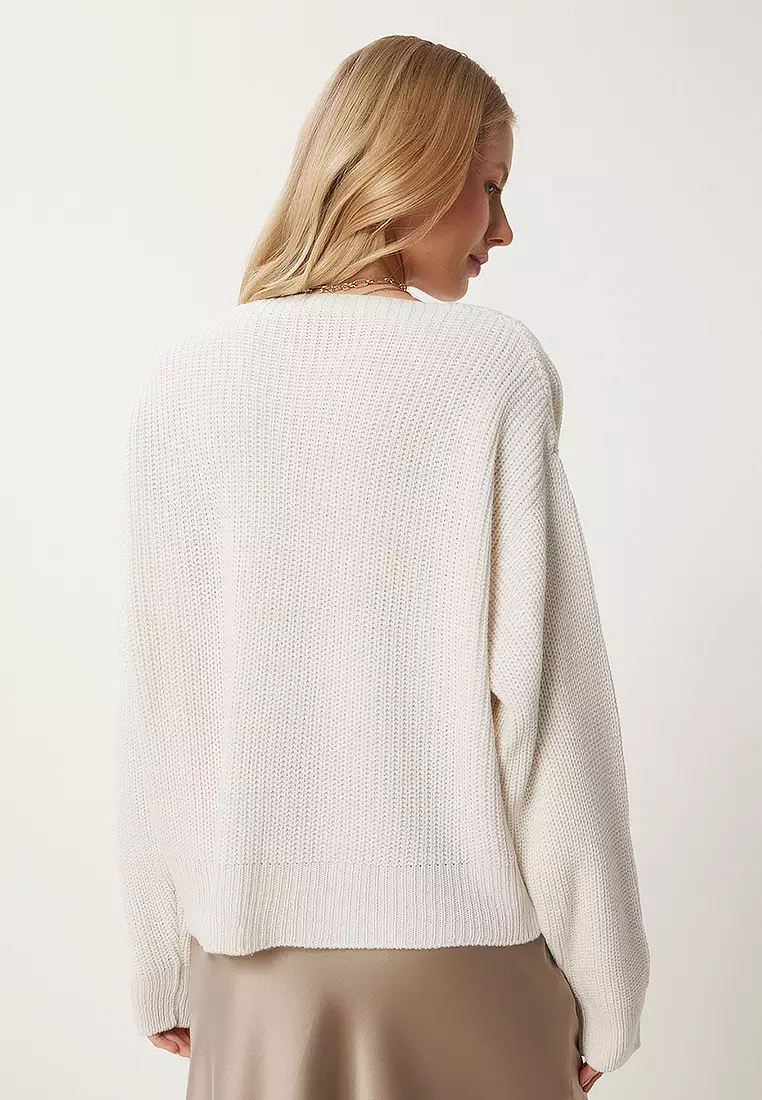 V-Neck Buttoned Knitwear Cardigan