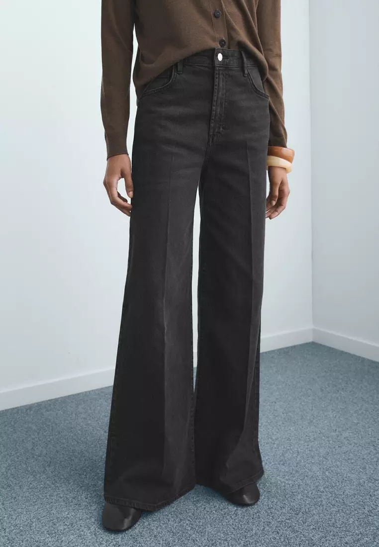 High-Waisted Wide-Leg Jeans