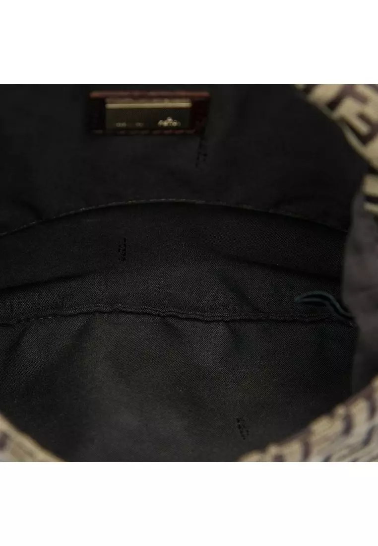 Pre-Loved Fendi Zucchino Canvas Crossbody