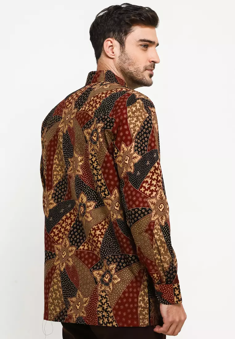 BATIK TALENTA EXCLUSIVE Lengan panjang BROWN A774