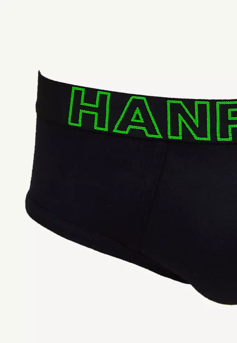 Premium Ribbed Cotton Modern Hipster Men's Briefs Neon Collection - Assorted (3in1 Pack)