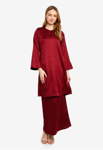 Buy Butik Sireh Pinang Baju Kurung Pahang Armel Online Zalora Malaysia
