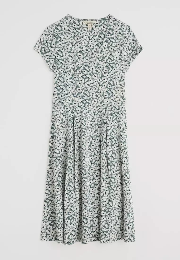 Seasalt Cornwall Green Pier View Jersey Dress