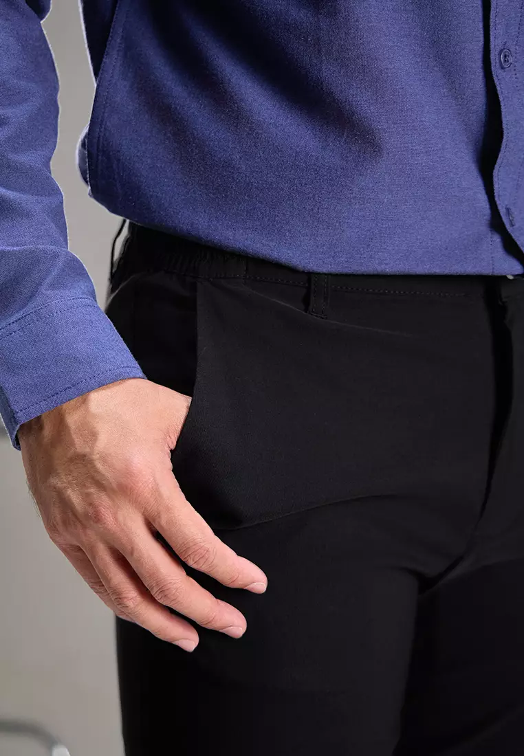 OXCON EZ Flexpants Celana Chinos Nylon Panjang Pria Black