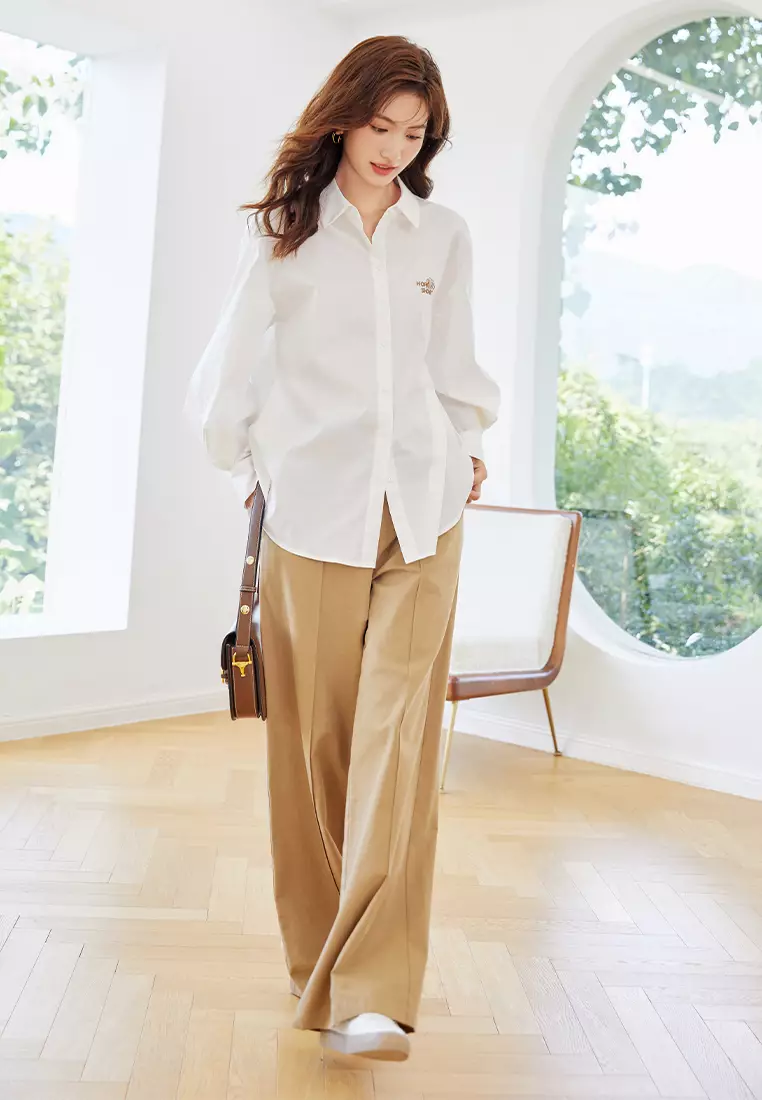 Buy Hopeshow Loose Oversized Long Sleeve Casual Shirt 2025 Online