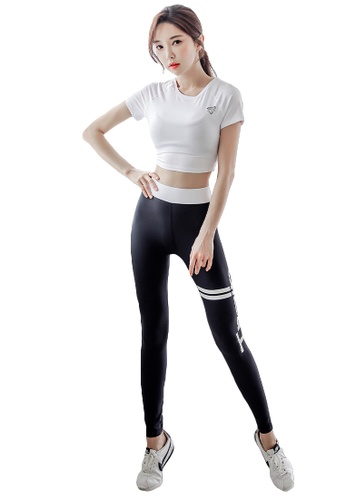 YG Fitness multi (3PCS) Sports Fitness Yoga Set (Sports Bra+Pants+Short T) 757A7US9743635GS_1