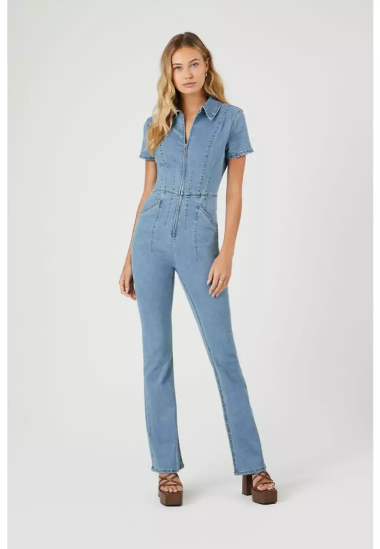 Forever 21 cheap blue jumpsuit