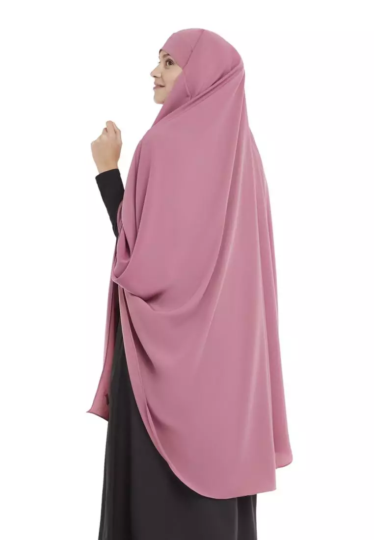 Queenza Zayidan French Khimar Hijab Ameera - Pink