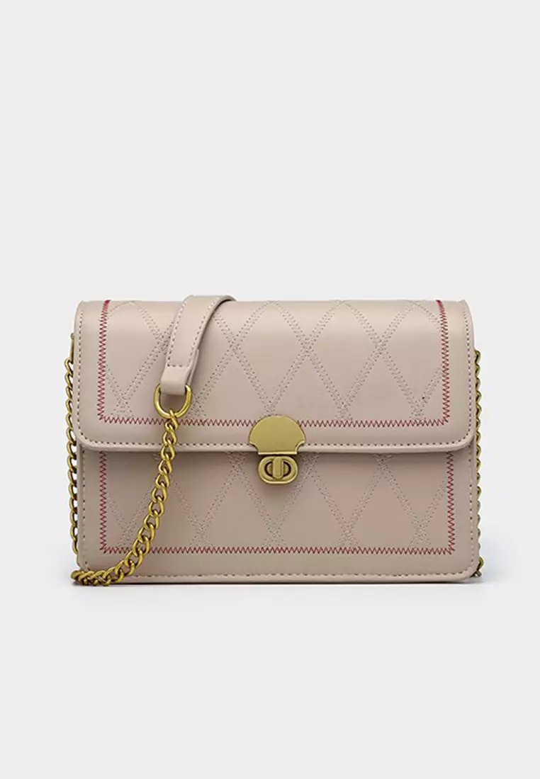Buy Lara Women s Fashionable PU Leather Flap Chain Cross body Bag