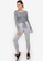ZALORA ACTIVE grey Tie Front Long Sleeve Top 2273BAA79AE257GS_4